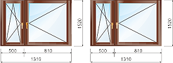 1 к. кв. - деревянные окна для типовых квартир в домах серии 1605/12