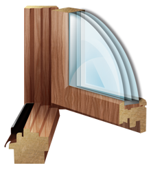 деревянные окна из дуба